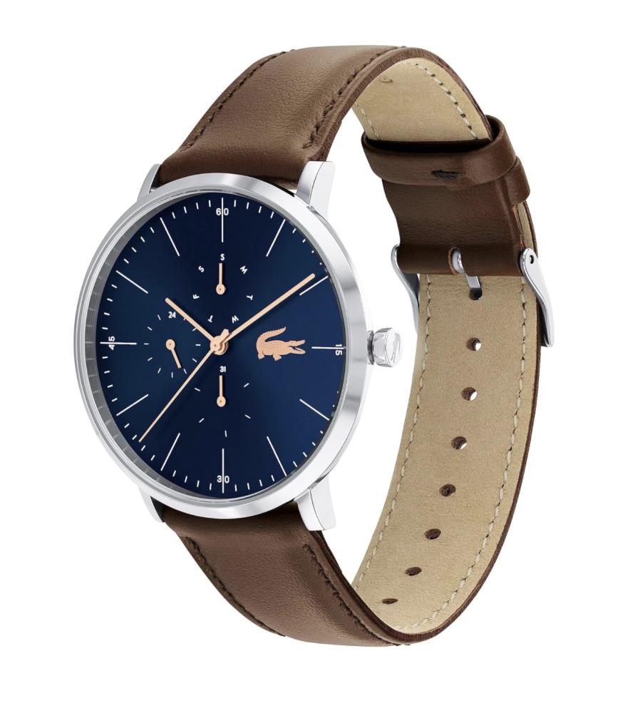 ساعة مون انالوج رجالية من لاكوست