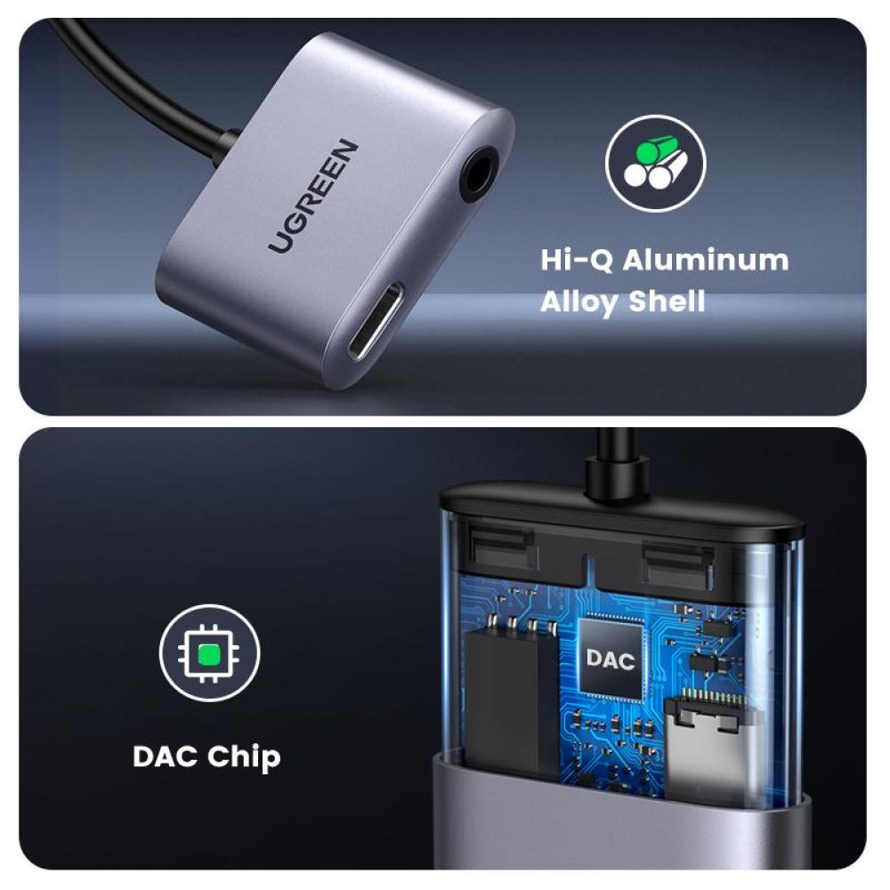 وصلة يوقرين USB-C إلى Aux - تجربة استماع وشحن متكاملة