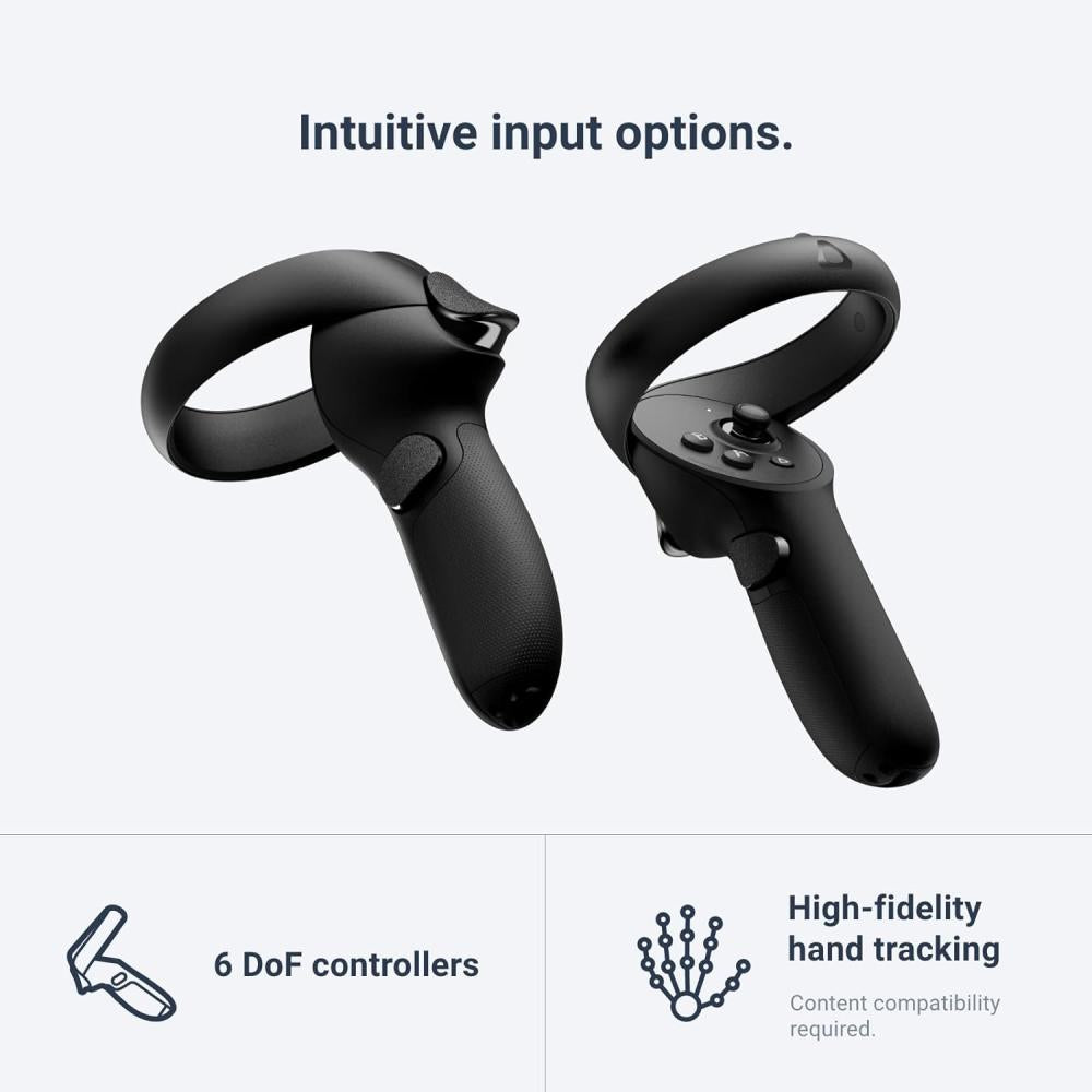 نظارات الواقع الافتراضي HTC Vive XR Elite مع أذرع التحكم