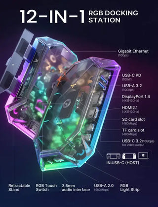 وصلة احترافية من JSAUX RGB Vision Dock