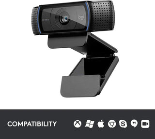 لوجيتيك كاميرا ويب C920 HD برو مع تركيز تلقائي وميكروفون