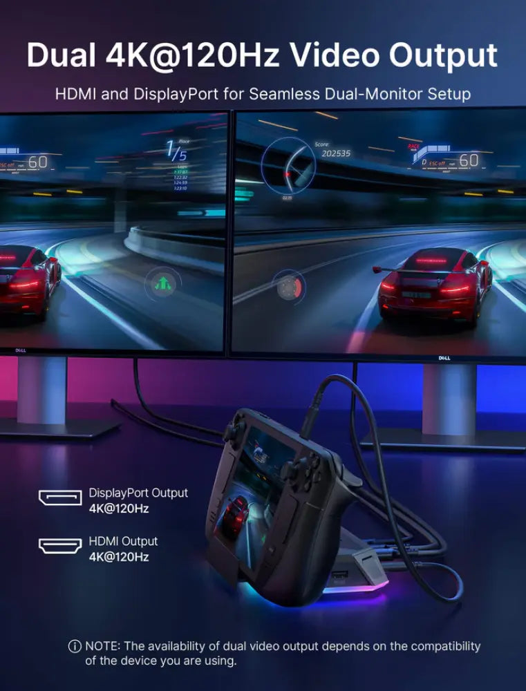وصلة احترافية من JSAUX RGB Hub Dock