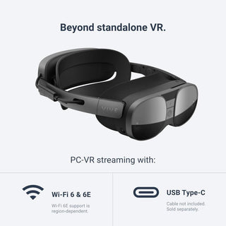 نظارات الواقع الافتراضي HTC Vive XR Elite مع أذرع التحكم