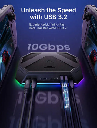 وصلة احترافية من JSAUX RGB Hub Dock