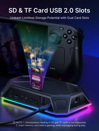 وصلة احترافية من JSAUX RGB Hub Dock