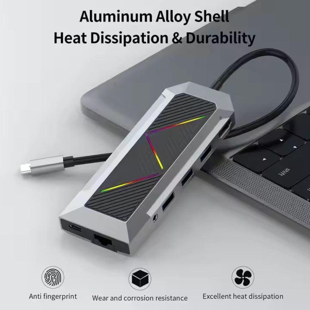 وصلة Fox RGB USB-C 9 في 1 - NMRSTOR