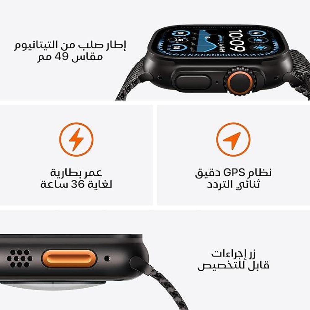ساعه ابل التر 2 موديل 2024 موديل (شريحه اتصال + GPS)