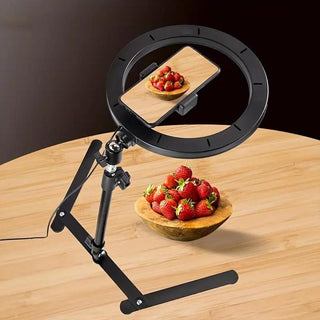 حامل الهاتف مع الإضاءة الخلفية تصميم قوي وإضاءة مثالية