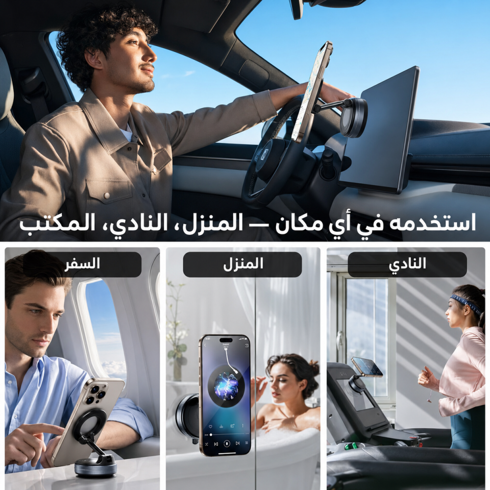 حامل الهاتف المغناطيسي الدوار