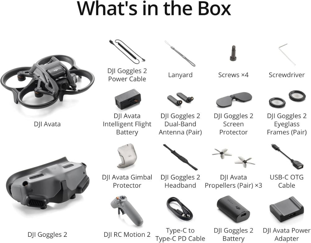 DJI مجموعة برو-فيو كومبو من افاتا - طائرة بدون طيار