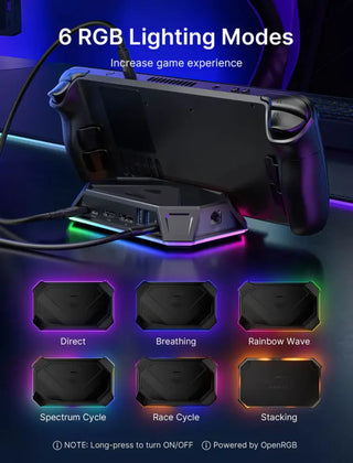 وصلة احترافية من JSAUX RGB Hub Dock